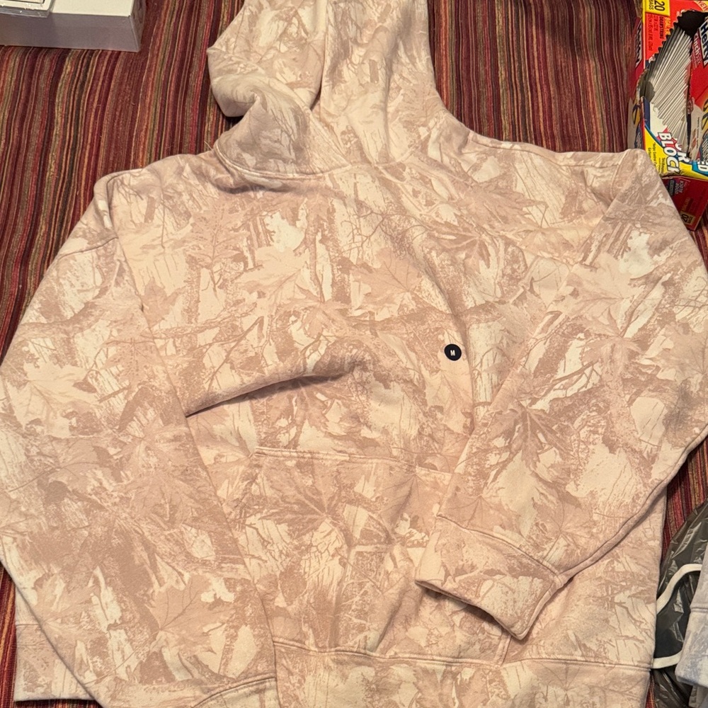 Hollister pink Patterned Hoodie